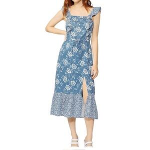 Paige Floral Blue Dress